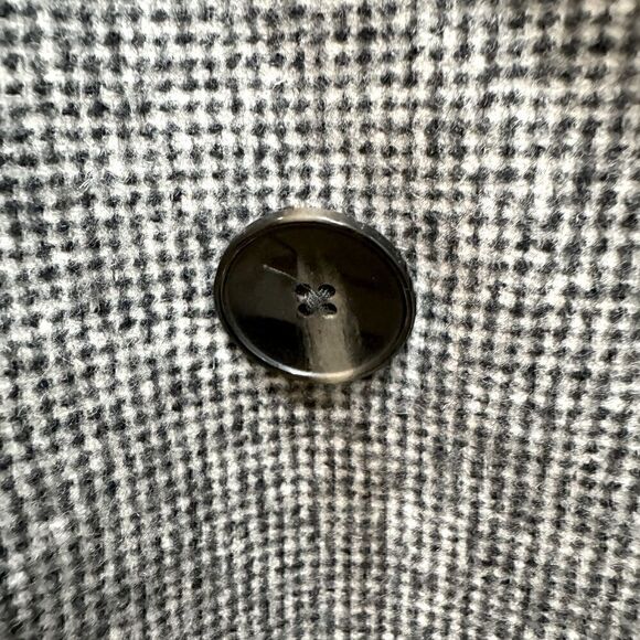 Massimo Dutti Black and White Double Breasted Blazer Size 10 - Picture 10 of 11